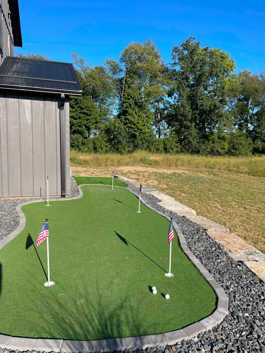 South Milford custom putting green