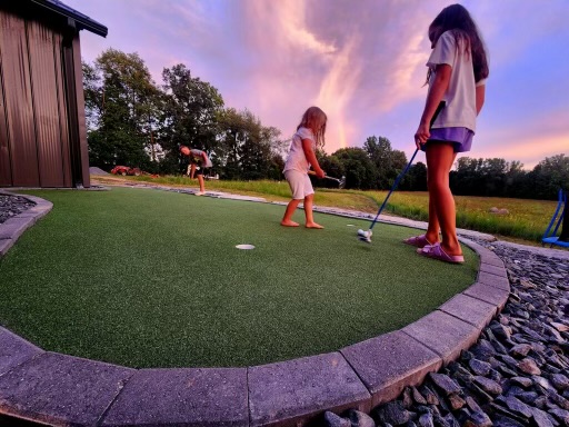 Fun on the South Milford Putting green